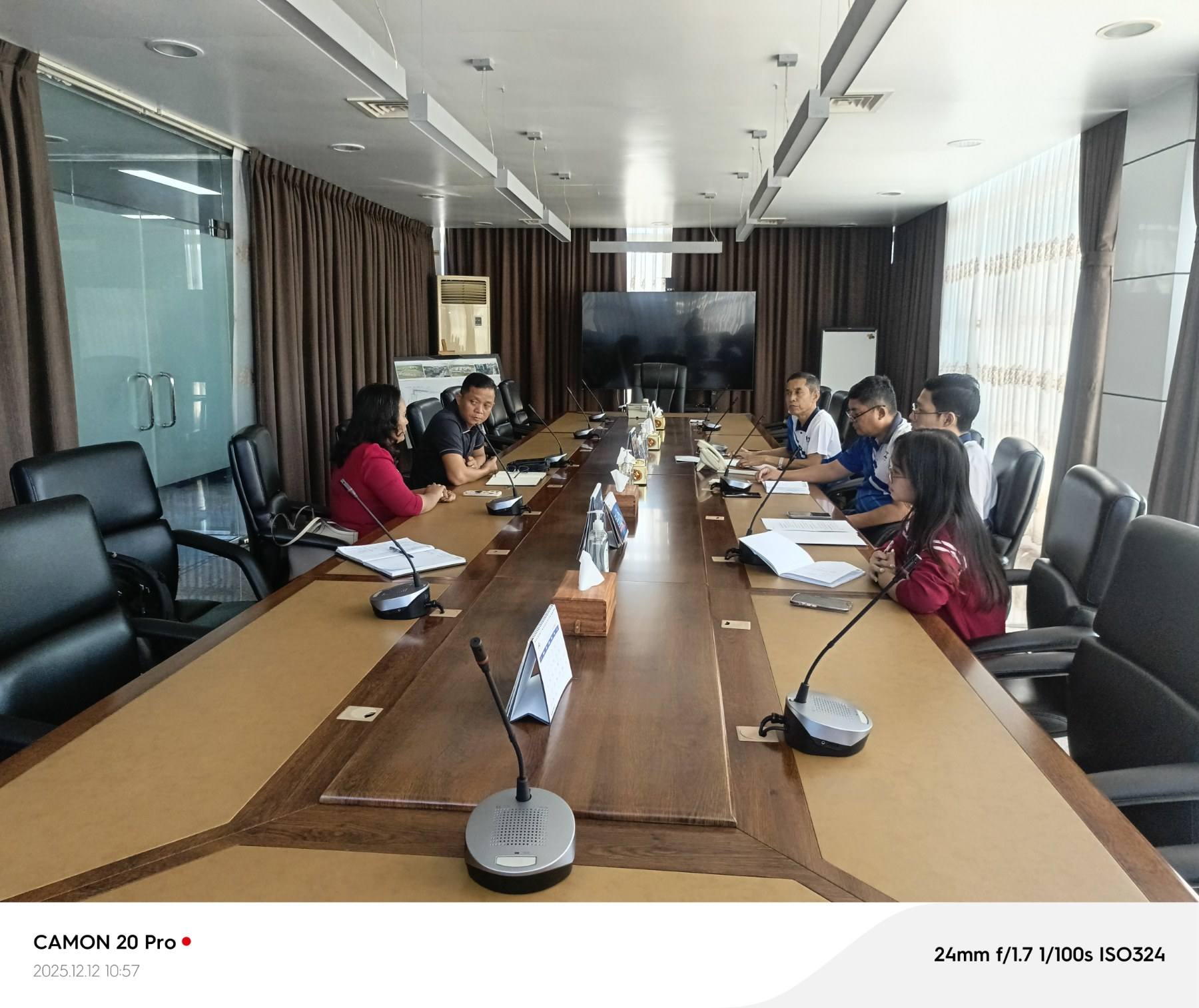 Meeting & negotiation to provide security service for their businesses.